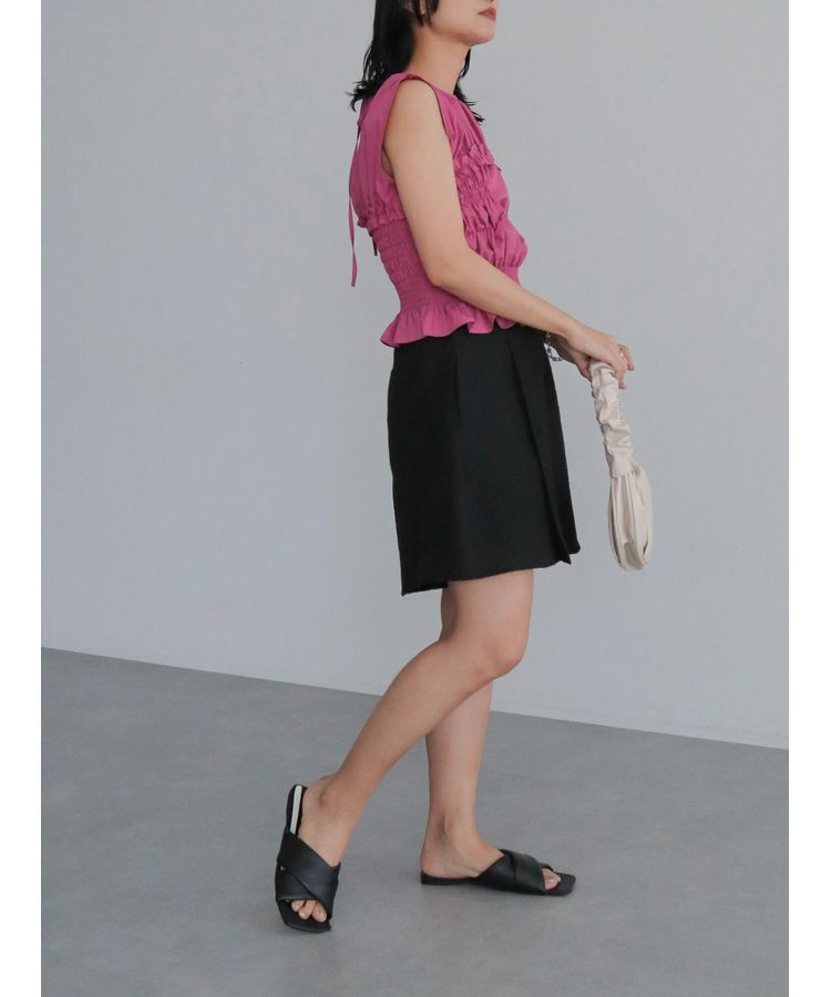 AnriettMusee「タック入りジャガードキュロットパンツ」|その他|