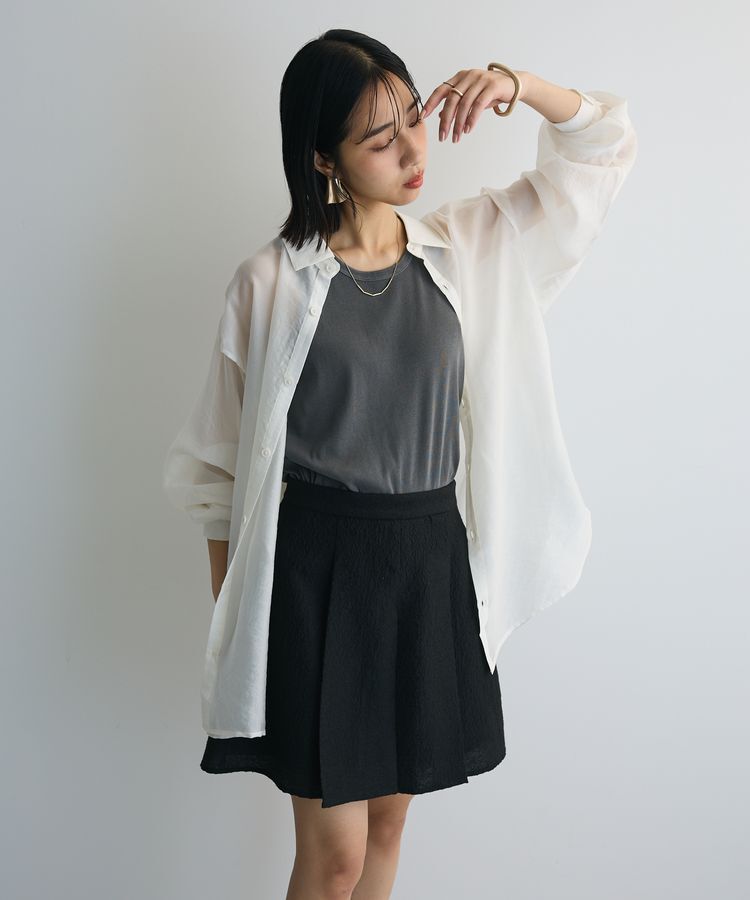 AnriettMusee「タック入りジャガードキュロットパンツ」|その他|