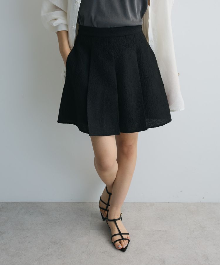 AnriettMusee「タック入りジャガードキュロットパンツ」|その他|