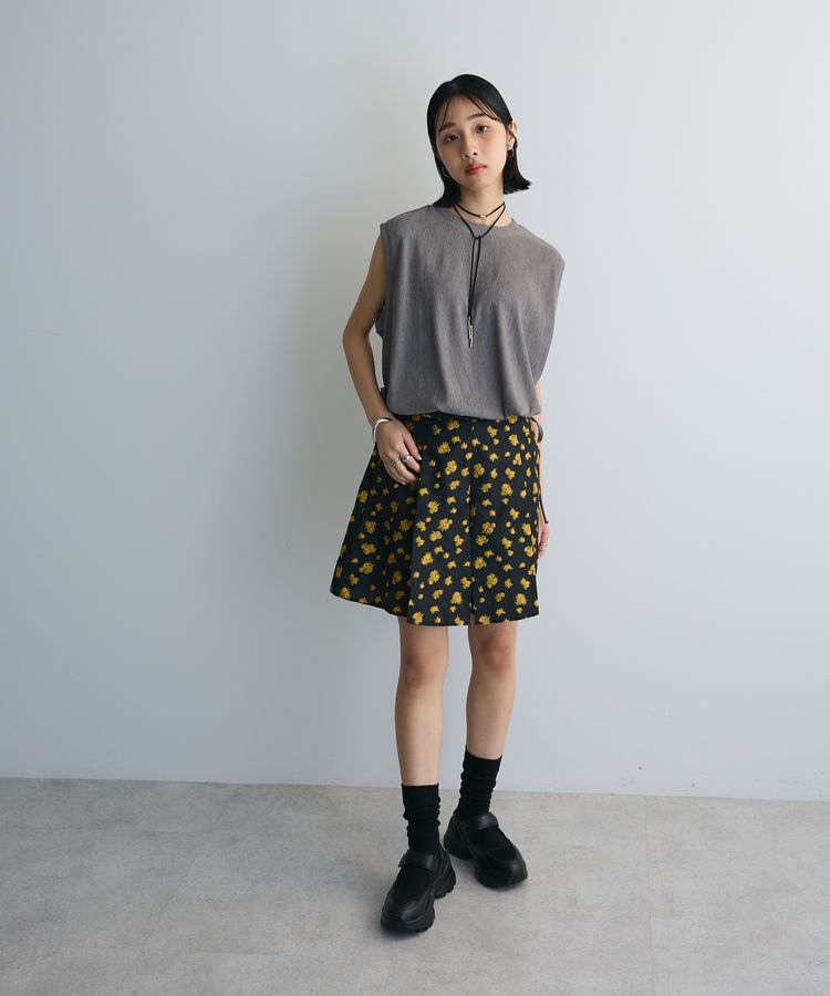 AnriettMusee「タック入りジャガードキュロットパンツ」|その他|