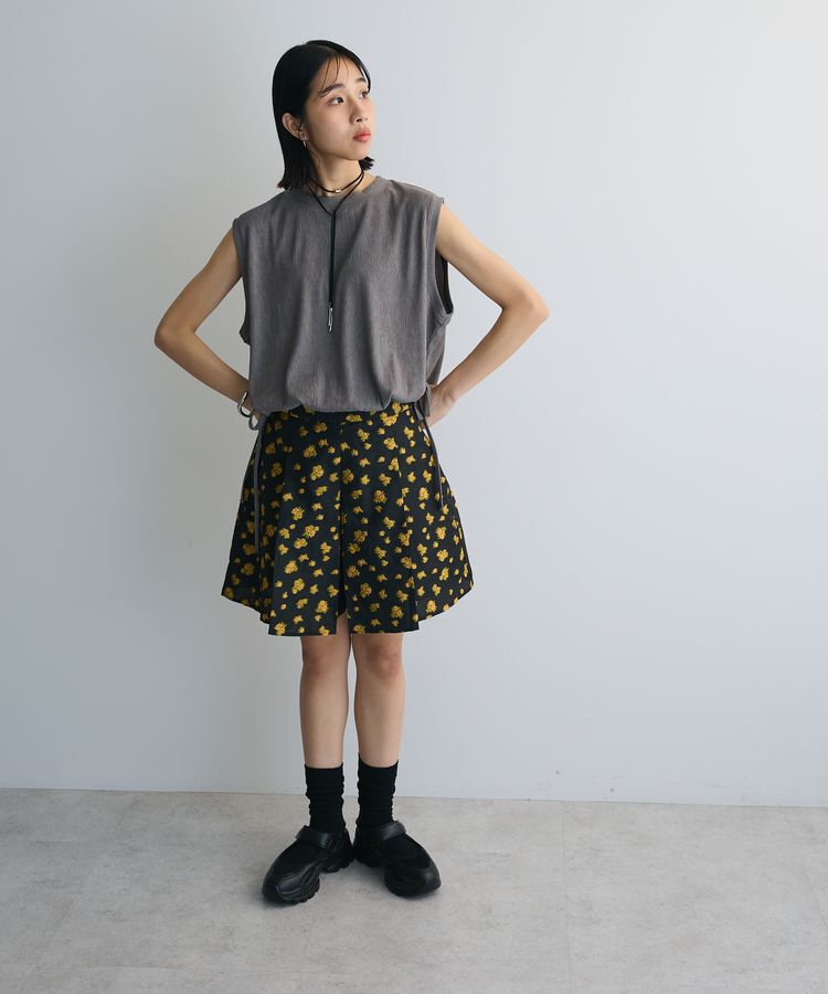 AnriettMusee「タック入りジャガードキュロットパンツ」|その他|