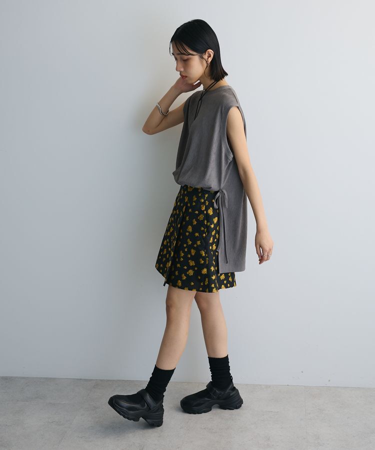 AnriettMusee「タック入りジャガードキュロットパンツ」|その他|