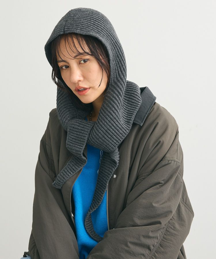 Green Parks「・リブニットバラクラバ」|その他|Charcoal Gray