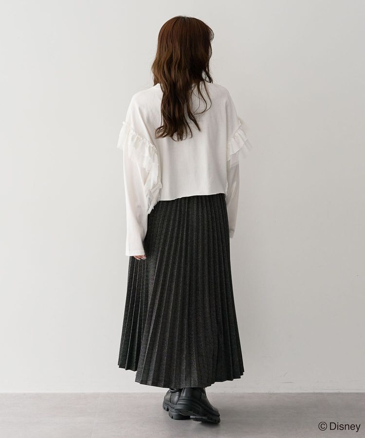 Green Parks「ミッキー＆フレンズ/袖フリルショート丈TEEⅡ」|Tシャツ・カットソー|