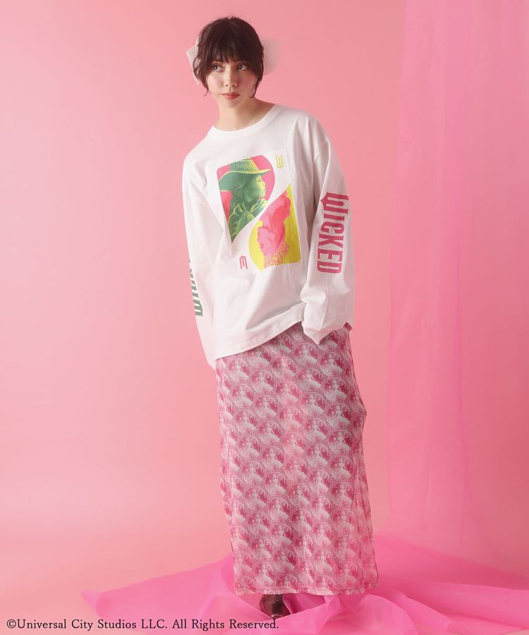 Green Parks「■WICKED パターンシアースカート」|タイト|