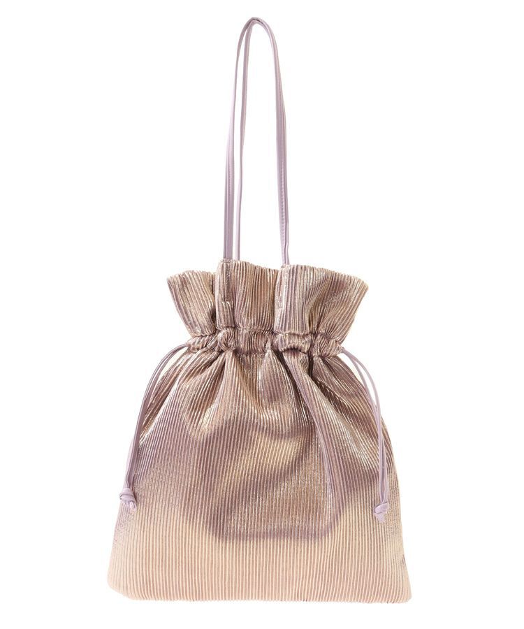 armonia「andmikka. メタリックプリーツトートバック」|トートバッグ|