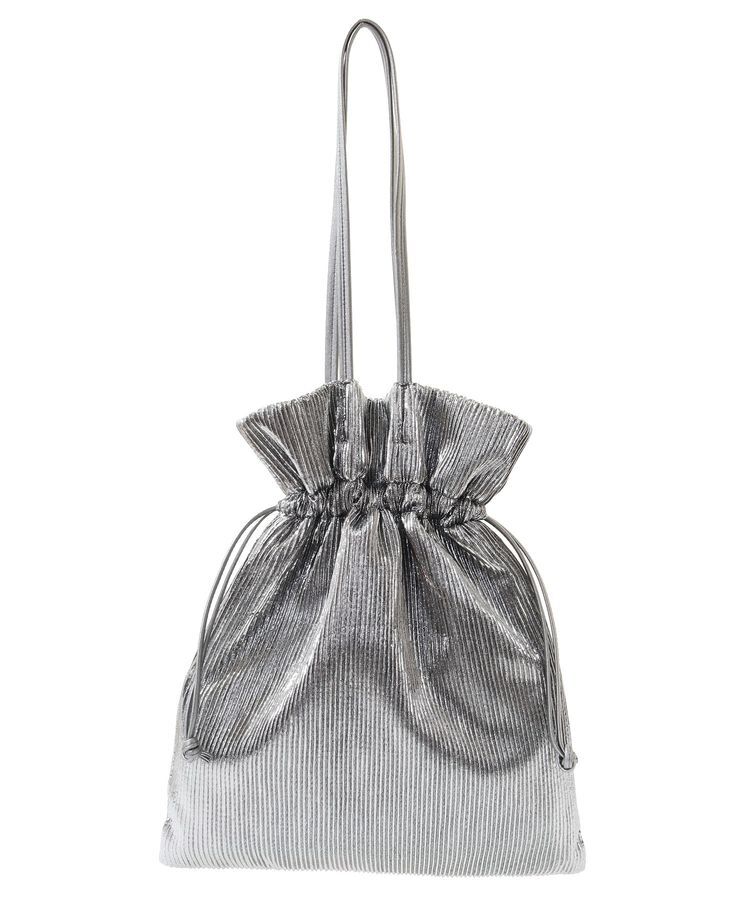 armonia「andmikka. メタリックプリーツトートバック」|トートバッグ|