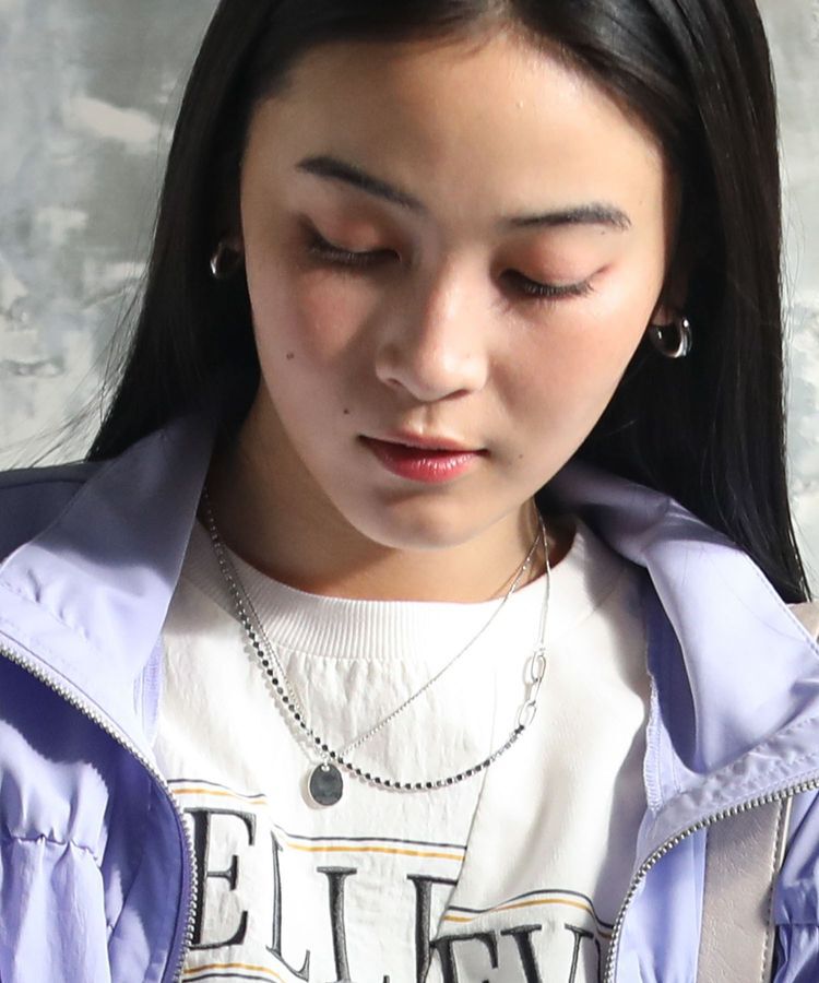 armonia「everywalk.2本セットクラフト調コインネックレス」|ネックレス|