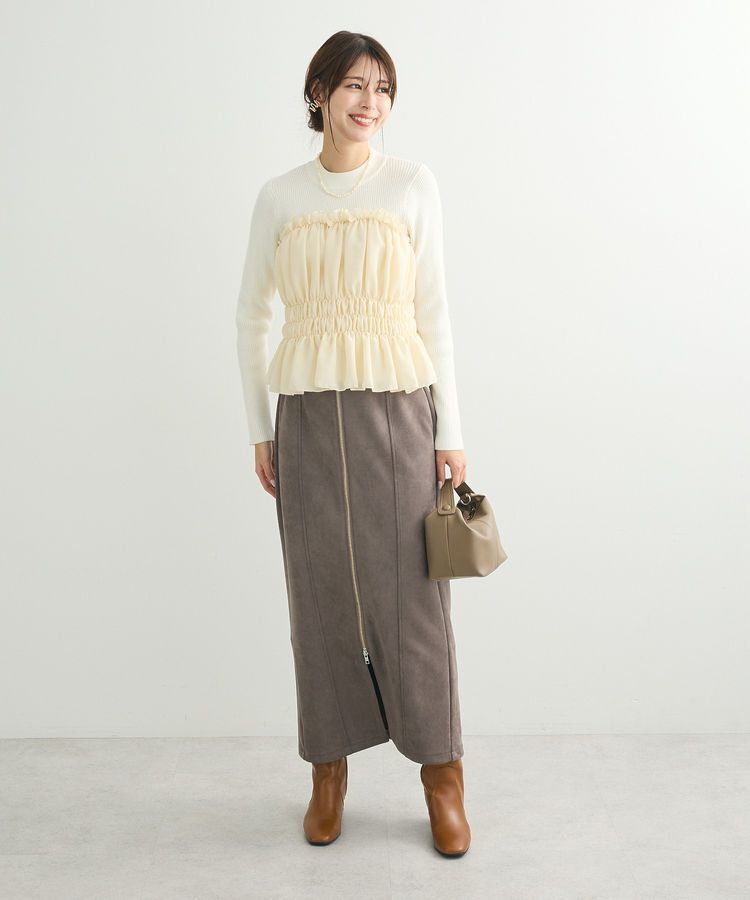 Green Parks「・swing by ビスチェレイヤーハイネックニット」|ニット・セーター|