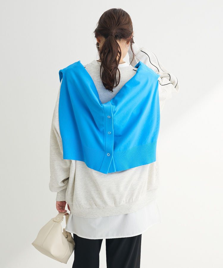 Green Parks「袖パイピングロゴチュニック」|スウェット・ジャージ|