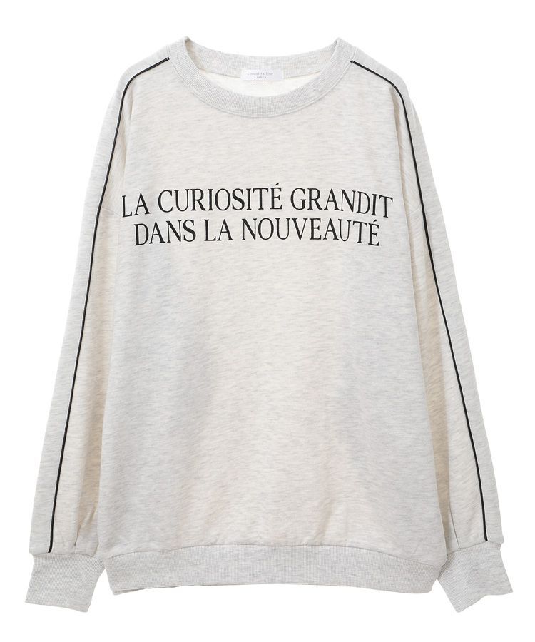 Green Parks「袖パイピングロゴチュニック」|スウェット・ジャージ|