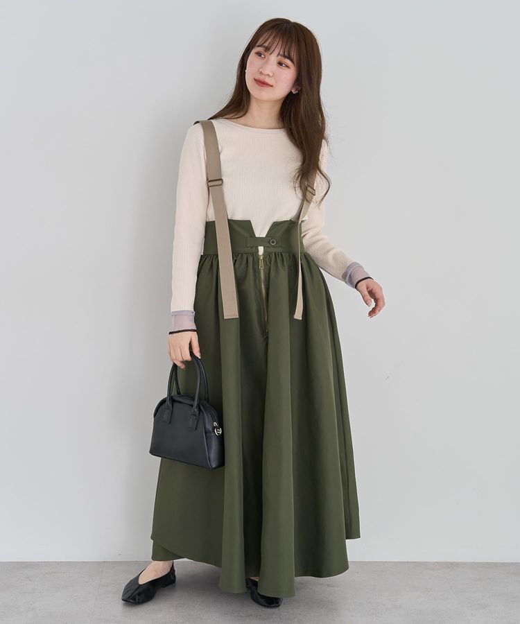 Green Parks「・DOUBLE FLAGS サスペンダーミリタリースカート」|スカート|