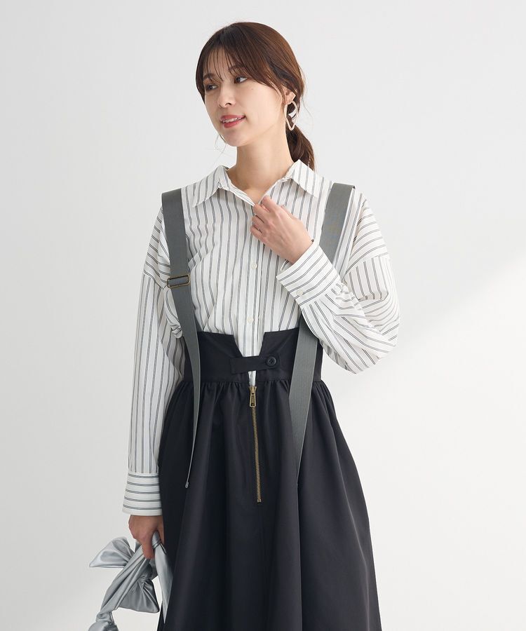 Green Parks「・DOUBLE FLAGS サスペンダーミリタリースカート」|スカート|