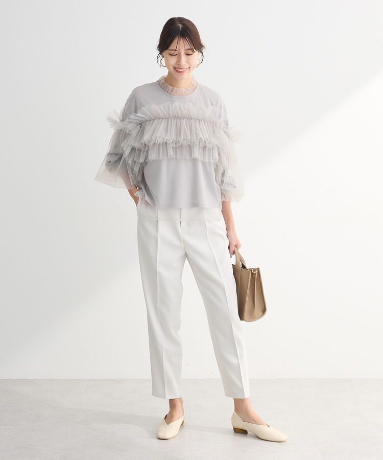 Green Parks「・ELENCARE DUE チュールドッキングブラウス」|シャツ・ブラウス|