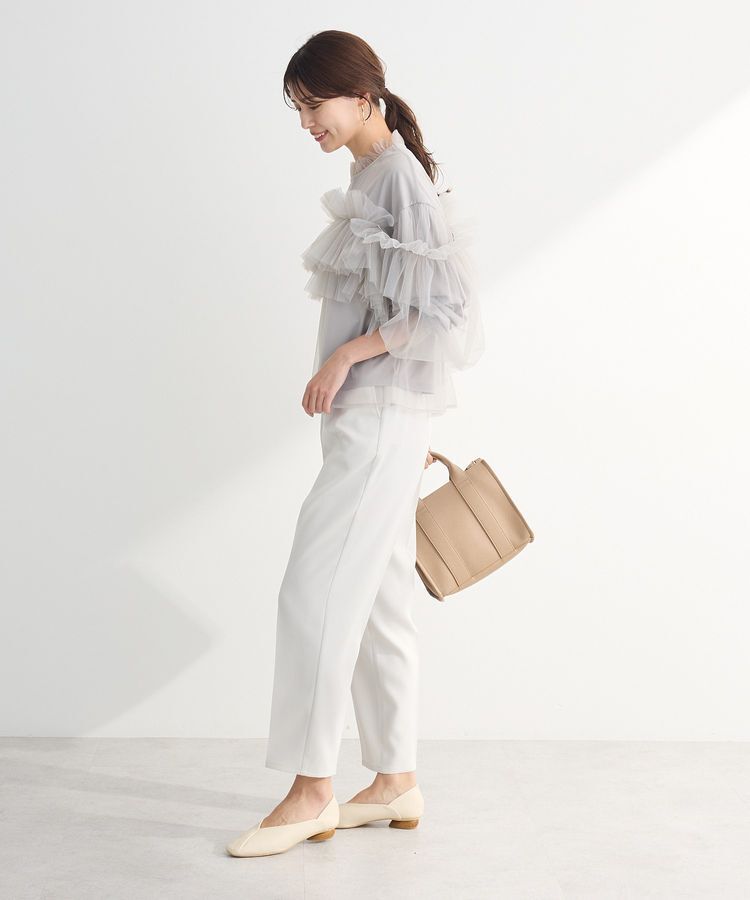 Green Parks「・ELENCARE DUE チュールドッキングブラウス」|シャツ・ブラウス|