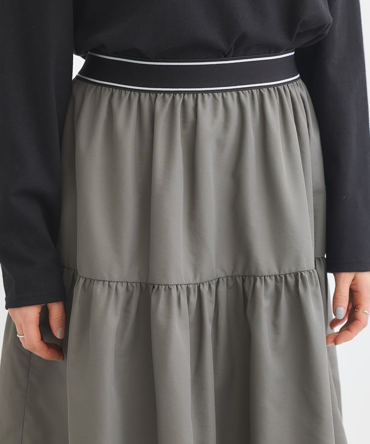 Green Parks「ウエストラインフリルティアードスカート」|スカート|