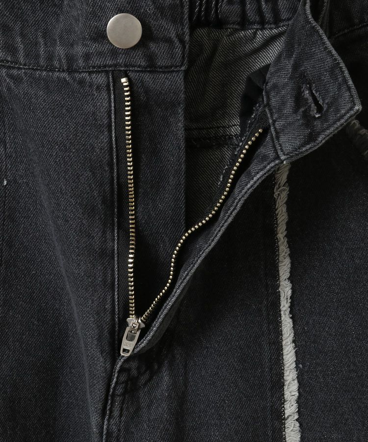 Green Parks「・DOUBLE FLAGS センターフリンジラインデニム」|デニム|