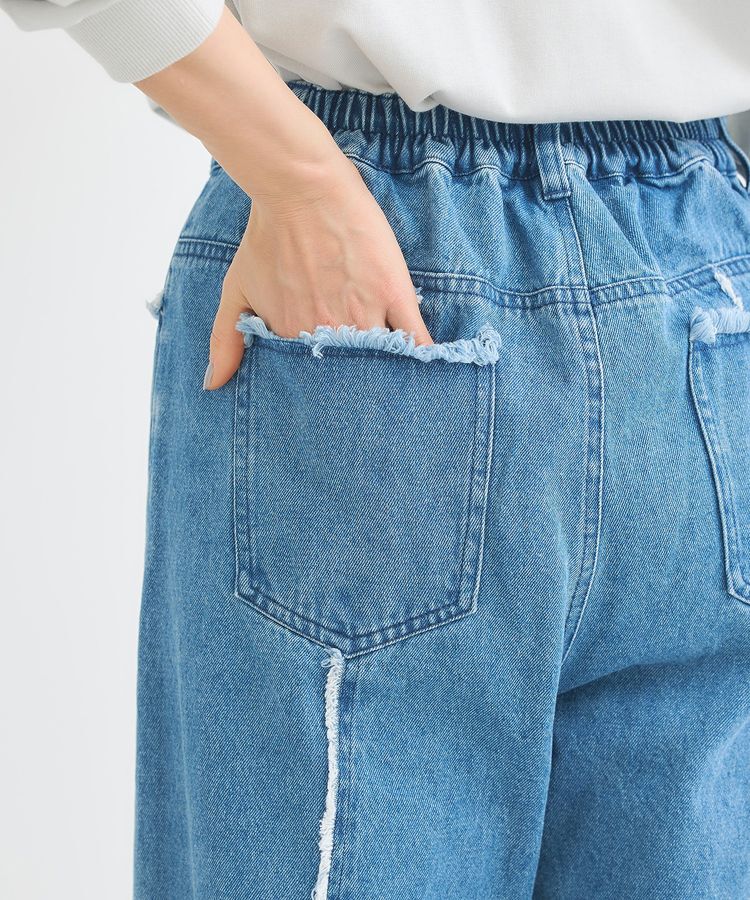 Green Parks「・DOUBLE FLAGS センターフリンジラインデニム」|デニム|