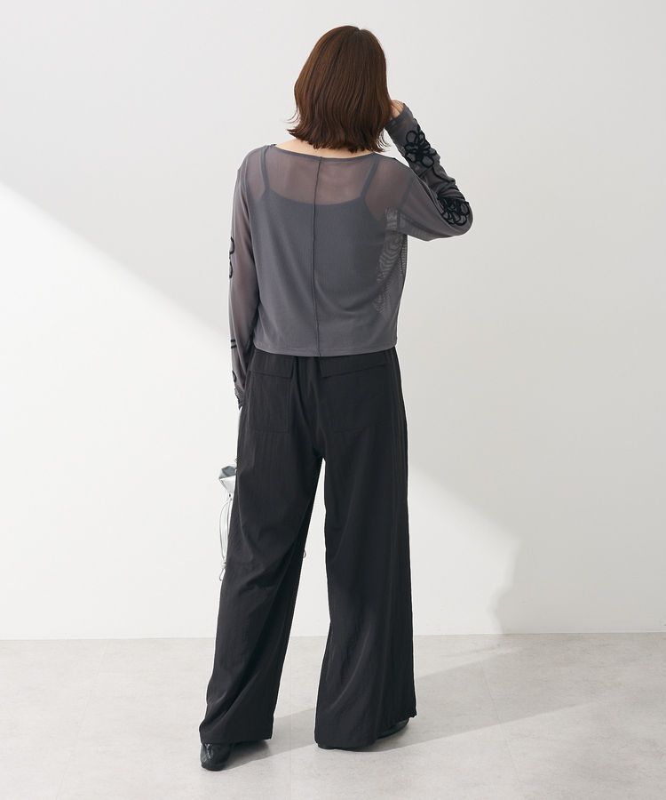 Green Parks「・ELENCARE DUE コード刺繍シアーロンT」|Tシャツ・カットソー|