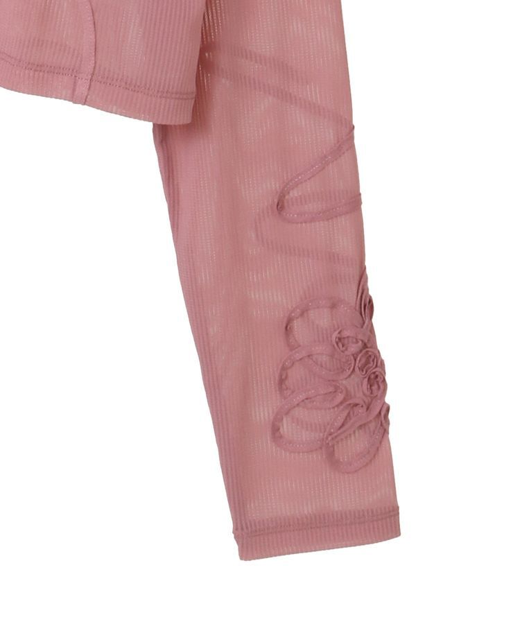 Green Parks「・ELENCARE DUE コード刺繍シアーロンT」|Tシャツ・カットソー|