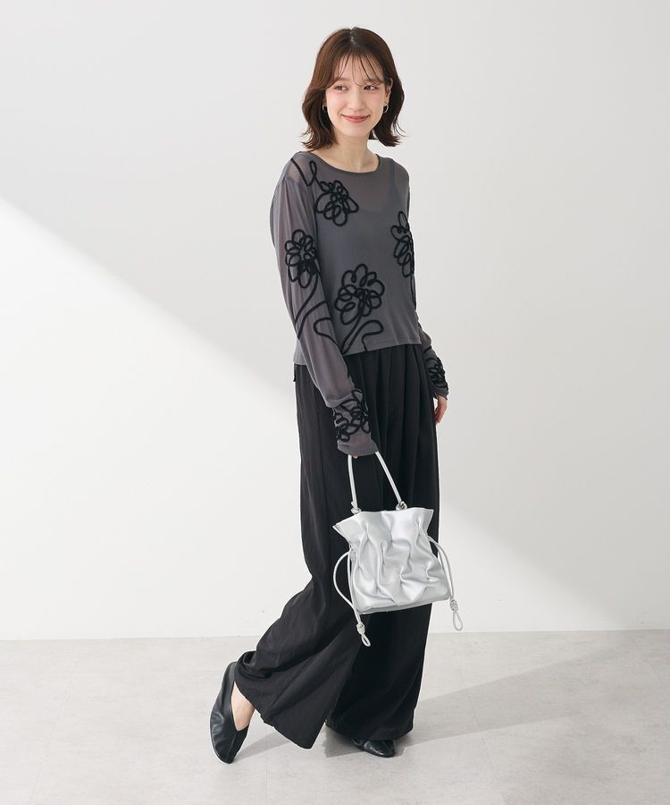 Green Parks「・ELENCARE DUE コード刺繍シアーロンT」|Tシャツ・カットソー|