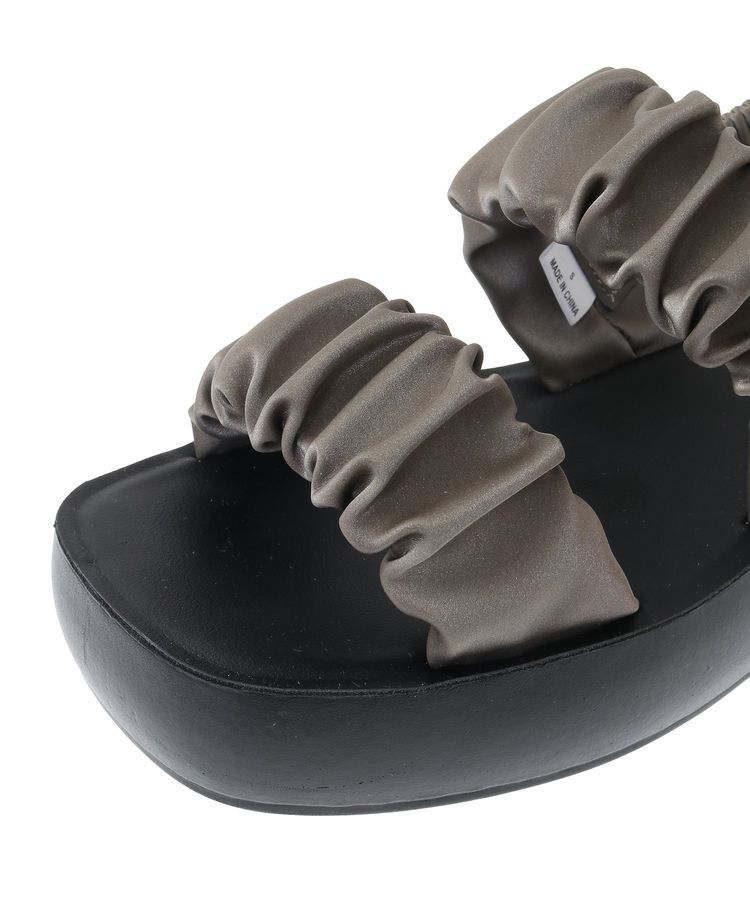 Green Parks「・richblue ギャザーアツゾコサンダル」|サンダル|