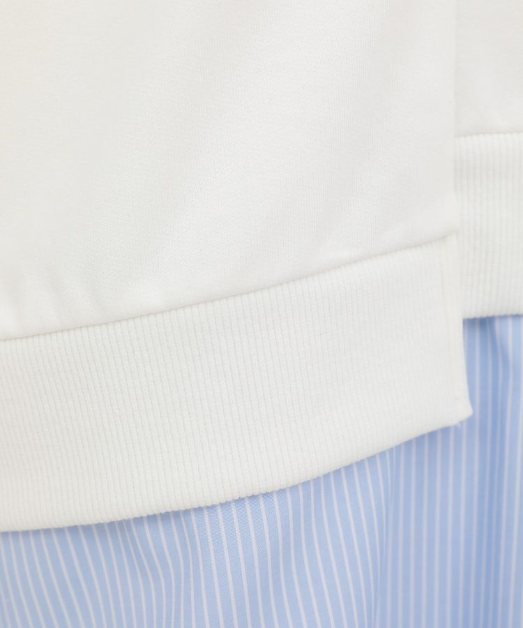 Green Parks「裾タックミニ裏毛シャツドッキングチュニック」|チュニック|