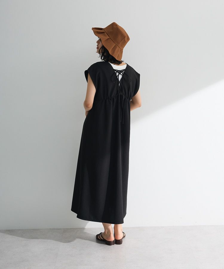 Green Parks「フレンチスリーブレースアップジャンスカ」|ジャンパースカート|