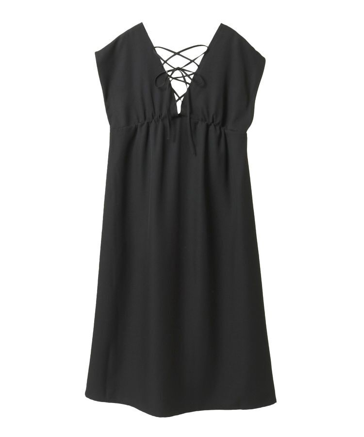 Green Parks「フレンチスリーブレースアップジャンスカ」|ジャンパースカート|