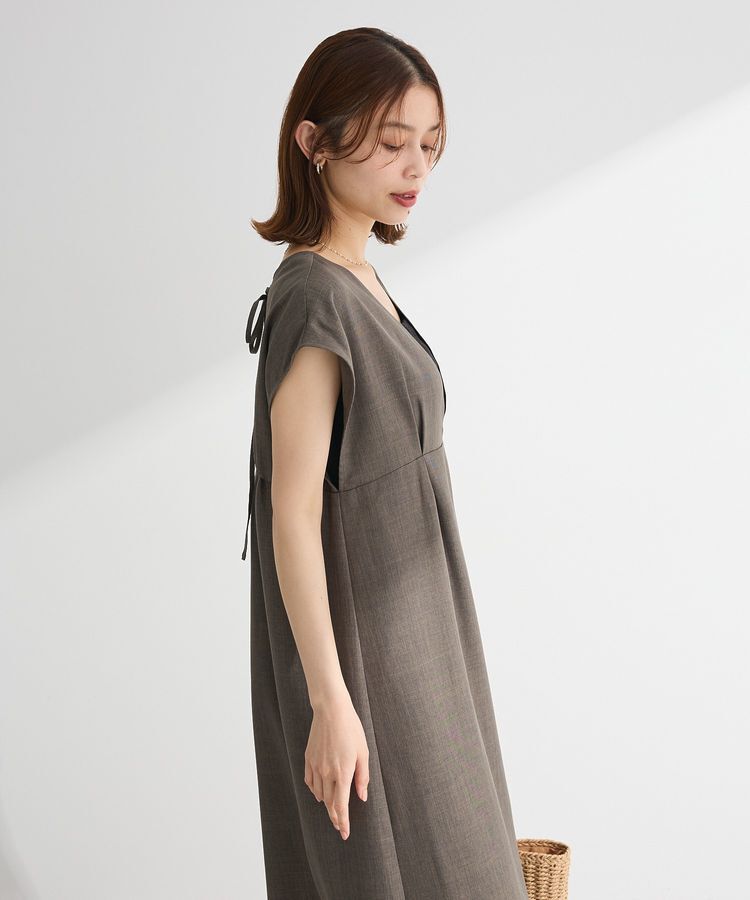 Green Parks「フレンチスリーブレースアップジャンスカ」|ジャンパースカート|