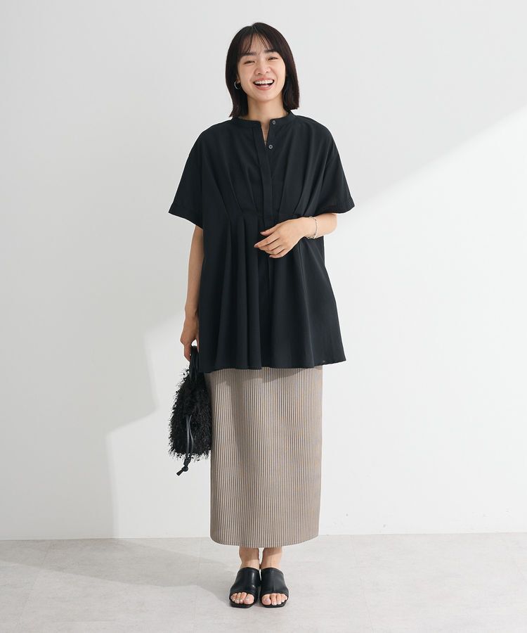 Green Parks「楽ちん涼やかドライタッチイージースカート」|タイト|