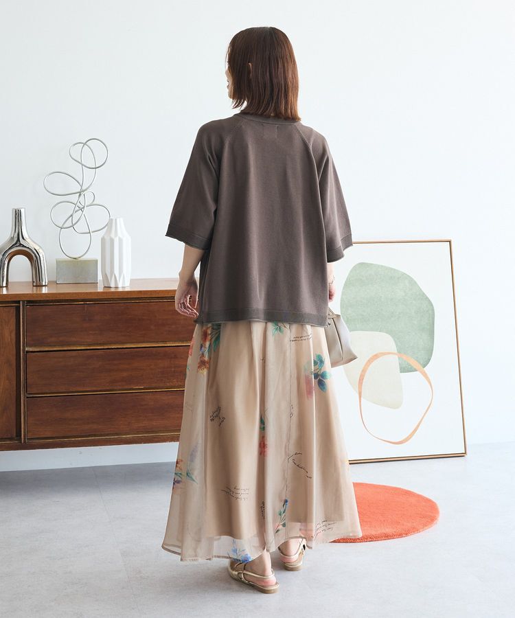 Green Parks「トレーナー風ニットプルオーバー」|ニット・セーター|