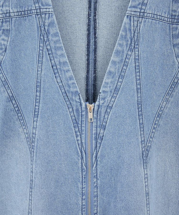 Green Parks「・SUGAR SPOON W-ZIPデニムミニワンピ」|ワンピース|