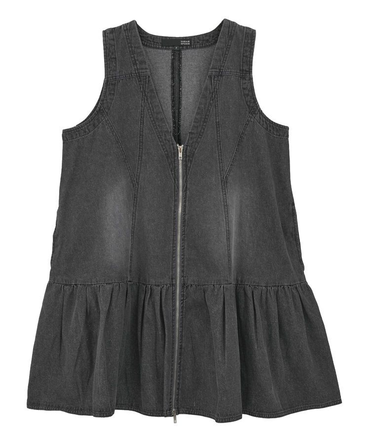 Green Parks「・SUGAR SPOON W-ZIPデニムミニワンピ」|ワンピース|