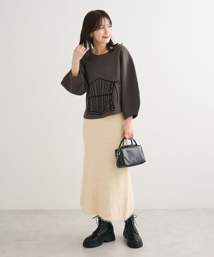 Green Parks「■ESCAR コルセットコード刺繍プルオーバー」|Tシャツ・カットソー|