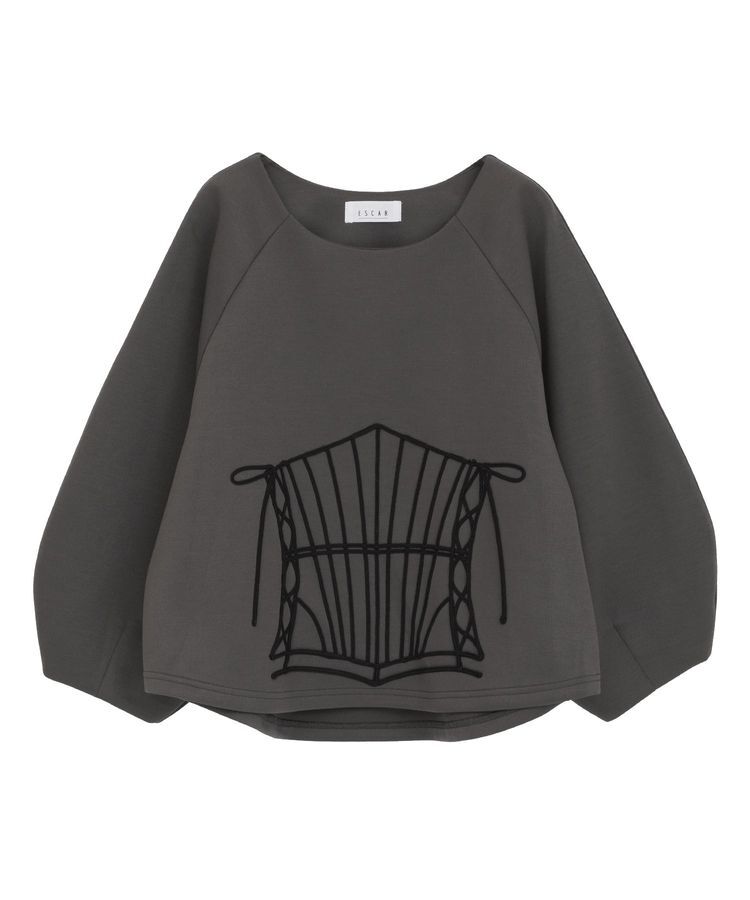 Green Parks「■ESCAR コルセットコード刺繍プルオーバー」|Tシャツ・カットソー|