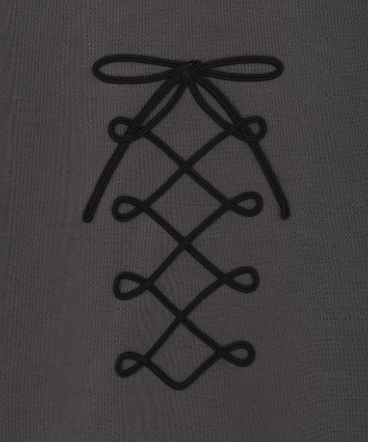 Green Parks「■ESCAR コルセットコード刺繍プルオーバー」|Tシャツ・カットソー|