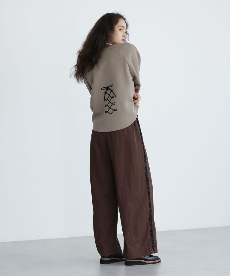 Green Parks「■ESCAR コルセットコード刺繍プルオーバー」|Tシャツ・カットソー|