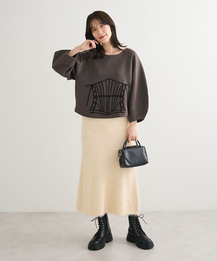 Green Parks「■ESCAR コルセットコード刺繍プルオーバー」|Tシャツ・カットソー|