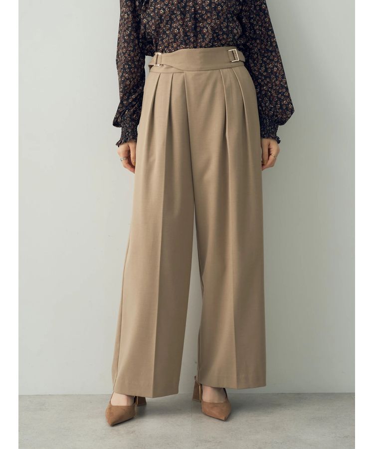 YECCA VECCA「グルカワイドパンツ」|その他|ベージュ