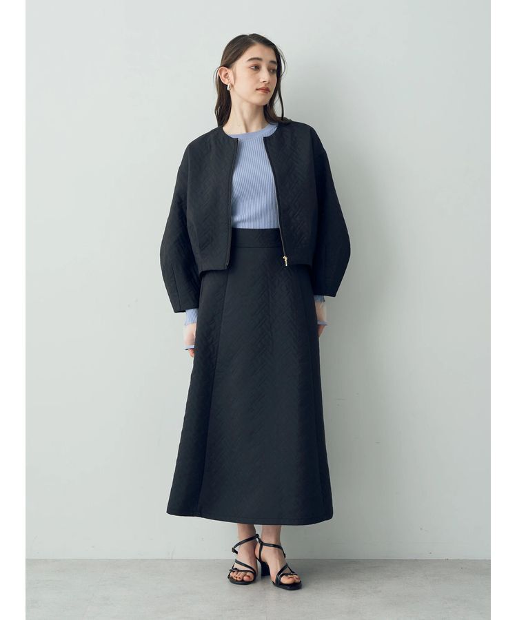 YECCA VECCA「袖口シアーリブニット」|ニット・セーター|