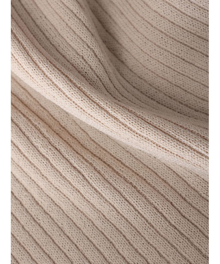 YECCA VECCA「袖口シアーリブニット」|ニット・セーター|