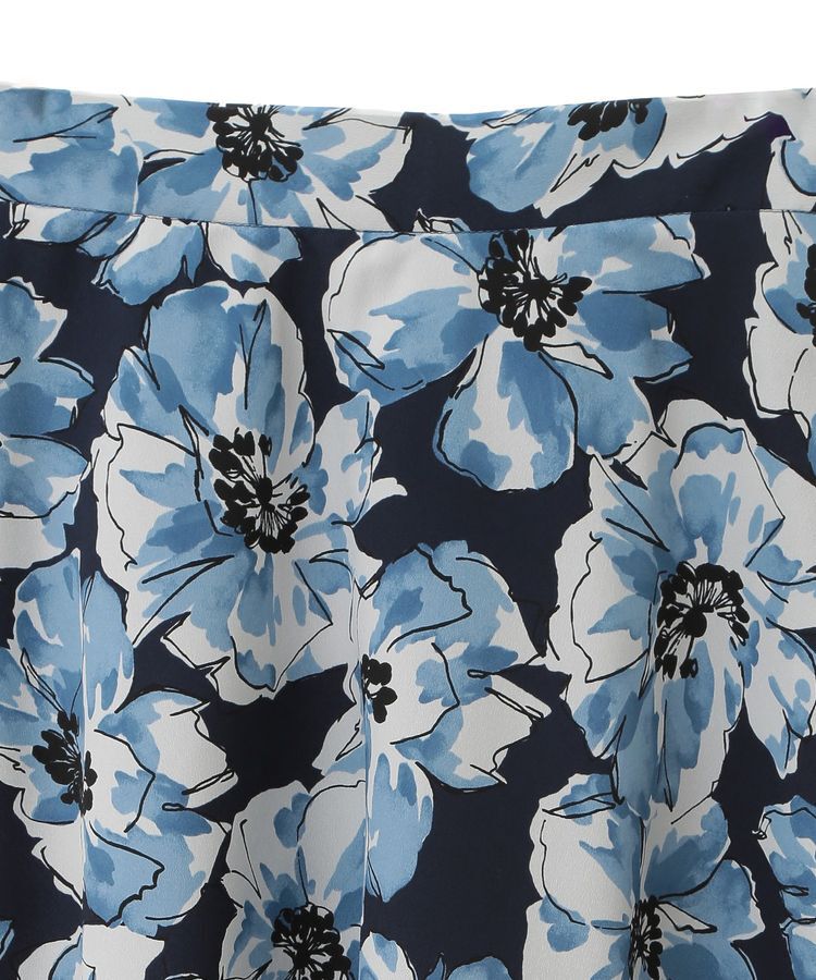 YECCA VECCA「大花柄フレアスカート」|フレア|