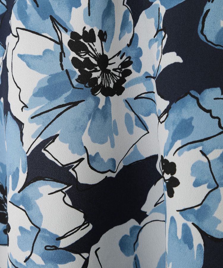 YECCA VECCA「大花柄フレアスカート」|フレア|