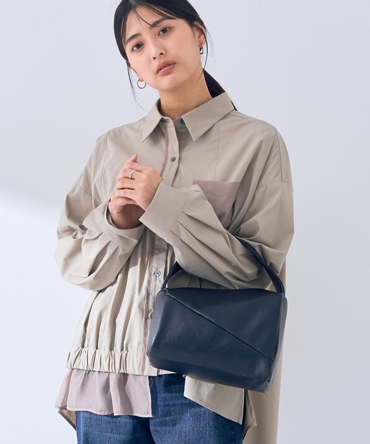 YECCA VECCA「【cache cache】アシンメトリーワンハンドルバッグ」|ハンドバッグ|