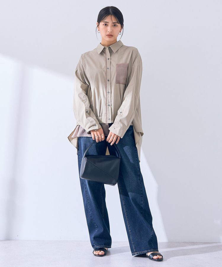 YECCA VECCA「【cache cache】アシンメトリーワンハンドルバッグ」|ハンドバッグ|