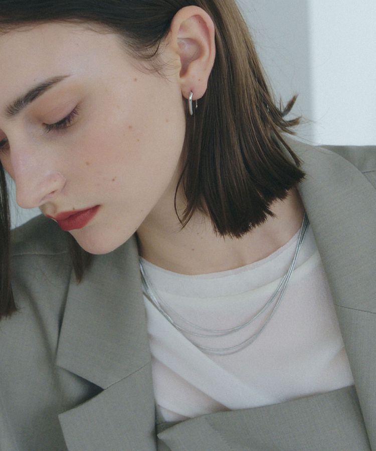 YECCA VECCA「4連チェーンネックレス」|ネックレス|Silver