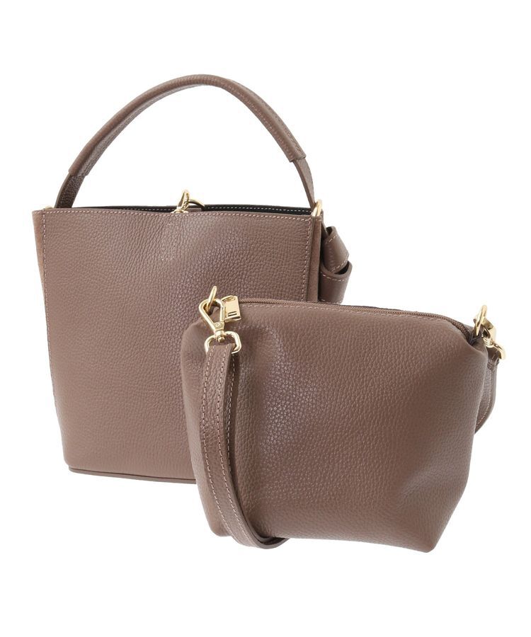 YECCA VECCA「【AULENTTI】2wayレザーバッグ」|ショルダー・メッセンジャー|