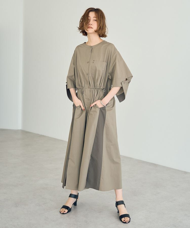 Editt by YECCA VECCA「ドロストシャツワンピース」|ワンピース|Khaki