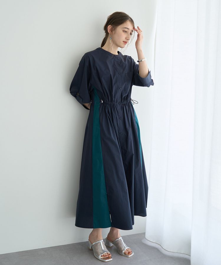 Editt by YECCA VECCA「ドロストシャツワンピース」|ワンピース|Navy